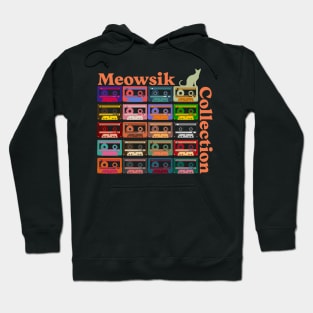 Retro Meowsik-Cat and Music lovers- Hoodie